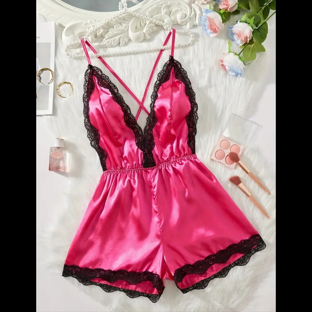 Satin & Lace Bodysuit NIP
